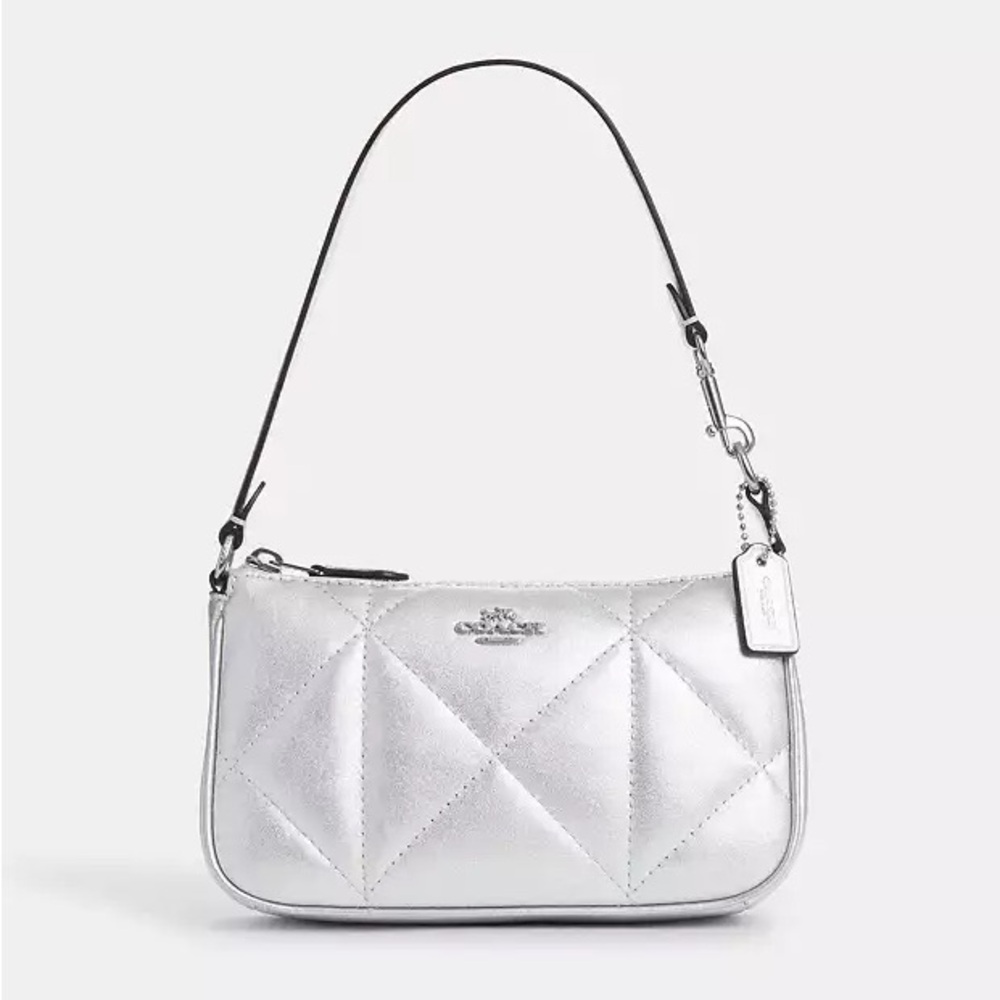Coach Silver Quilted Nolita 19